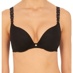 Black Bra with Lace Straps